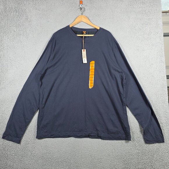 Tailor Vintage Henley Shirt Mens Size 2XL Navey 100% Cotton SOft Lightweight NWT - Picture 1 of 11